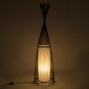 GloboStar® AZORES 01756 Boho Επιδαπέδιο Φωτιστικό Μονόφωτο 1 x E27 IP20 Καφέ & Μπεζ Ξύλο - Μ40 x Π40 x Υ150cm GloboStar® AZORES 01756 Boho Επιδαπέδιο Φωτιστικό Μονόφωτο 1 x E27 IP20 Καφέ & Μπεζ Ξύλο - Μ40 x Π40 x Υ150cm