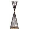 GloboStar® AZORES 01756 Boho Επιδαπέδιο Φωτιστικό Μονόφωτο 1 x E27 IP20 Καφέ & Μπεζ Ξύλο - Μ40 x Π40 x Υ150cm GloboStar® AZORES 01756 Boho Επιδαπέδιο Φωτιστικό Μονόφωτο 1 x E27 IP20 Καφέ & Μπεζ Ξύλο - Μ40 x Π40 x Υ150cm