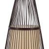 GloboStar® AZORES 01756 Boho Επιδαπέδιο Φωτιστικό Μονόφωτο 1 x E27 IP20 Καφέ & Μπεζ Ξύλο - Μ40 x Π40 x Υ150cm GloboStar® AZORES 01756 Boho Επιδαπέδιο Φωτιστικό Μονόφωτο 1 x E27 IP20 Καφέ & Μπεζ Ξύλο - Μ40 x Π40 x Υ150cm