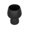 GloboStar® Artificial Garden CAMERON 21272 Διακοσμητικό Κεραμικό Βάζo Μαύρο Π16 x Μ16 x Υ20cm GloboStar® Artificial Garden CAMERON 21272 Διακοσμητικό Κεραμικό Βάζo Μαύρο Π16 x Μ16 x Υ20cm