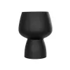 GloboStar® Artificial Garden CAMERON 21272 Διακοσμητικό Κεραμικό Βάζo Μαύρο Π16 x Μ16 x Υ20cm GloboStar® Artificial Garden CAMERON 21272 Διακοσμητικό Κεραμικό Βάζo Μαύρο Π16 x Μ16 x Υ20cm