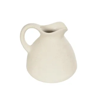 GloboStar® Artificial Garden ARMENOVILLE 21505 Διακοσμητικό Κεραμικό Βάζo Μπέζ Φ18 x Υ16 cm