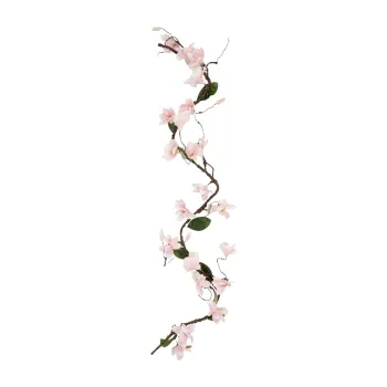 GloboStar® Artificial Garden MANGOLIA FLOWER VINE 21469 Τεχνητό Διακοσμητικό Κλαδί Μανόλιας  Y180cm