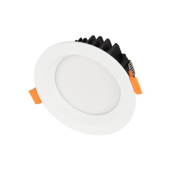 GLOBOSTAR® WATERA 60898 Χωνευτό Downlight Σποτ Panel LED 12W 1500lm 120° AC 220-240V Αδιάβροχο IP54 Ρυθμιζόμενο Λευκό CCT με Διακόπτη στο Σώμα 2700K/4500K/6000K Dimmable - Lumileds SMD Chip & TÜV SÜD Driver - Λευκό Ματ - Μ10.8 x Π10.8 x Υ3.2cm / Q9cm - 3 