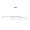 kelvo® GLOW 61665 Μοντέρνο Κρεμαστό Φωτιστικό Οροφής LED 28W 2800lm 360° AC 220-240V IP20 Ρυθμιζόμενο Λευκό CCT με Χειριστήριο από 2700K έως 6000K Dimmable - Lumileds SMD Chip - Χρυσό Πλατίνα & Λευκό Νήμα - Μ160 x Π3 x Υ25cm - 3 Χρόνια Εγγύηση