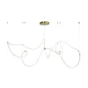 kelvo® GLOW 61669 Μοντέρνο Κρεμαστό Φωτιστικό Οροφής LED 105W 10500lm 360° AC 220-240V IP20 Ρυθμιζόμενο Λευκό CCT με Χειριστήριο από 2700K έως 6000K Dimmable - Lumileds SMD Chip - Χρυσό Πλατίνα & Λευκό Νήμα - Μ300 x Π300 x Υ120cm - 3 Χρόνια Εγγύηση