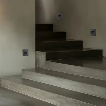 kelvo STEPART KLV-101-0078 Χωνευτό Φωτιστικό Σκαλοπατιού / Διαδρόμου LED 3W 375lm 45° AC 220-240V Αδιάβροχο IP65 Θερμό Λευκό 2700K - Lumileds SMD Chip & TÜV SÜD Driver - Γκρι Ανθρακί Ματ - Μ8.5 x Π5 x Υ8.5cm / Q6.72 x 6.72cm - 5 Χρόνια Εγγύηση