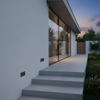 kelvo STEPART KLV-101-0081 Χωνευτό Φωτιστικό Σκαλοπατιού / Διαδρόμου LED 3W 375lm 45° AC 220-240V Αδιάβροχο IP65 Θερμό Λευκό 2700K - Lumileds SMD Chip & TÜV SÜD Driver - Γκρι Ανθρακί Ματ - Μ10.5 x Π4.5 x Υ6cm / Q9.12 x 4.49cm - 5 Χρόνια Εγγύηση