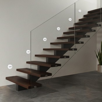 kelvo STEPART KLV-101-0076 Χωνευτό Φωτιστικό Σκαλοπατιού / Διαδρόμου LED 3W 375lm 45° AC 220-240V Αδιάβροχο IP65 Θερμό Λευκό 2700K - Lumileds SMD Chip & TÜV SÜD Driver - Λευκό Ματ - Μ8.3 x Π4.5 x Υ8.3cm / Q6.55 x 6.55cm - 5 Χρόνια Εγγύηση