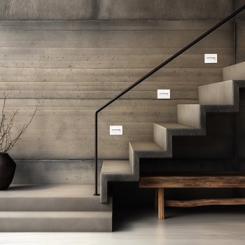 kelvo STEPART KLV-101-0085 Χωνευτό Φωτιστικό Σκαλοπατιού / Διαδρόμου LED 6W 750lm 45° AC 220-240V Αδιάβροχο IP65 Θερμό Λευκό 2700K - Lumileds SMD Chip & TÜV SÜD Driver - Λευκό Ματ - Μ11.5 x Π5.3 x Υ8.3cm / Q10.63 x 7.61cm - 5 Χρόνια Εγγύηση