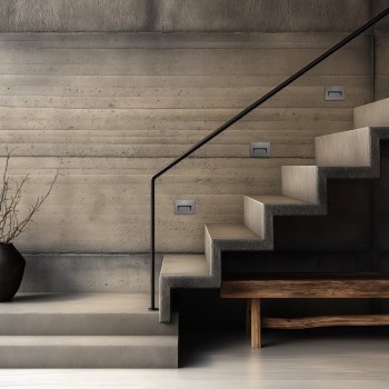 kelvo STEPART KLV-101-0084 Χωνευτό Φωτιστικό Σκαλοπατιού / Διαδρόμου LED 6W 750lm 45° AC 220-240V Αδιάβροχο IP65 Θερμό Λευκό 2700K - Lumileds SMD Chip & TÜV SÜD Driver - Γκρι Ανθρακί Ματ - Μ11.5 x Π5.3 x Υ8.3cm / Q10.63 x 7.61cm - 5 Χρόνια Εγγύηση