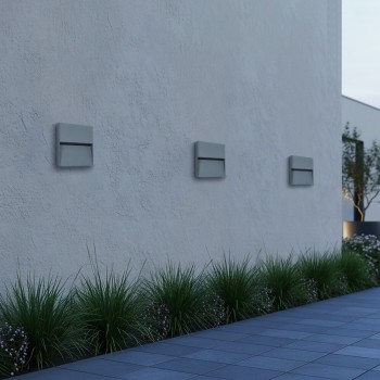 kelvo STEPART KLV-101-0105 Φωτιστικό Σκαλοπατιού / Διαδρόμου LED 4W 500lm 45° AC 220-240V Αδιάβροχο IP65 Θερμό Λευκό 2700K - Lumileds SMD Chip & TÜV SÜD Driver - Γκρι Ανθρακί Ματ - Μ15 x Π3.5 x Υ15cm - 5 Χρόνια Εγγύηση