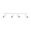 kelvo® SPOTA KLV-101-0141 Μοντέρνο Κινούμενο Φωτιστικό Σποτ Οροφής με Ντουί 4 x GU10 90° AC 220-240V IP20 - Λευκό Ματ - Μ64 x Π6 x Υ14cm kelvo® SPOTA KLV-101-0141 Μοντέρνο Κινούμενο Φωτιστικό Σποτ Οροφής με Ντουί 4 x GU10 90° AC 220-240V IP20 - Λευκό Ματ - Μ64 x Π6 x Υ14cm