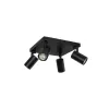 kelvo® SPOTA KLV-101-0146 Μοντέρνο Κινούμενο Φωτιστικό Σποτ Οροφής με Ντουί 4 x GU10 90° AC 220-240V IP20 - Μαύρο Ματ - Μ26 x Π26 x Υ14cm kelvo® SPOTA KLV-101-0146 Μοντέρνο Κινούμενο Φωτιστικό Σποτ Οροφής με Ντουί 4 x GU10 90° AC 220-240V IP20 - Μαύρο Ματ - Μ26 x Π26 x Υ14cm