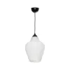 GLOBOSTAR® SKLO 206-0023 Μοντέρνο Κρεμαστό Φωτιστικό Οροφής με Ντουί 1 x E27 AC 220-240V IP20 - Λευκό - Μ22 x Π22 x Υ31cm GLOBOSTAR® SKLO 206-0023 Μοντέρνο Κρεμαστό Φωτιστικό Οροφής με Ντουί 1 x E27 AC 220-240V IP20 - Λευκό - Μ22 x Π22 x Υ31cm