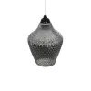 GLOBOSTAR® SKLO 206-0024 Μοντέρνο Κρεμαστό Φωτιστικό Οροφής με Ντουί 1 x E27 AC 220-240V IP20 - Μαύρο Φιμέ - Μ22 x Π22 x Υ31cm GLOBOSTAR® SKLO 206-0024 Μοντέρνο Κρεμαστό Φωτιστικό Οροφής με Ντουί 1 x E27 AC 220-240V IP20 - Μαύρο Φιμέ - Μ22 x Π22 x Υ31cm