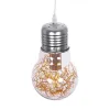 GLOBOSTAR LAMP 999-0056 Μοντέρνο Κρεμαστό Φωτιστικό Οροφής με Ντουί 1 x E27 AC 220-240V IP20 - Διάφανο, Χρυσό & Ασημί - Μ15 x Π15 x Υ27cm