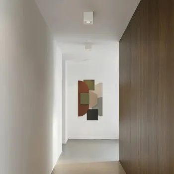 kelvo AKIRA KLV-101-0029 Κινούμενο Φωτιστικό Downlight Σποτ για Λάμπα MR16 με Ντουί GU10 AC 220-240V IP20 - Λευκό Ματ - Μ8 x Π8 x Υ10cm