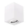 kelvo AKIRA KLV-101-0029 Κινούμενο Φωτιστικό Downlight Σποτ για Λάμπα MR16 με Ντουί GU10 AC 220-240V IP20 - Λευκό Ματ - Μ8 x Π8 x Υ10cm