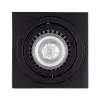 kelvo AKIRA KLV-101-0028 Κινούμενο Φωτιστικό Downlight Σποτ για Λάμπα MR16 με Ντουί GU10 AC 220-240V IP20 - Μαύρο Ματ - Μ8 x Π8 x Υ10cm