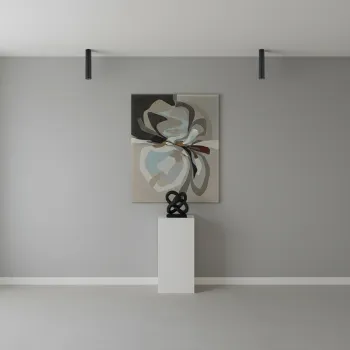 kelvo DUCT KLV-101-0051 Φωτιστικό Downlight Σποτ για Λάμπα MR16 με Ντουί GU10 AC 220-240V IP20 - Μαύρο Ματ - Μ6 x Π6 x Υ30cm