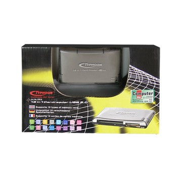 CARD READER USB 2.0 TYPHOON 83018 NEW