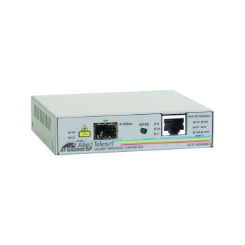 REFURBISHED MEDIA CONVERTER ETH RJ45 TO SFP ALLIED TELESIS AT-GS2002/SP GRADE A