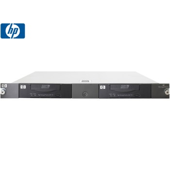 REFURBISHED TAPE DRIVE ENC 1U HP STORAGEWORKS WITH 2x DAT 72GB SCSI GRADE A