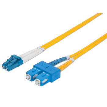 REFURBISHED FIBER OPTICAL PATCH CORD LC-SC DUPLEX 62.5/125 LSZH 6.1M GRADE A