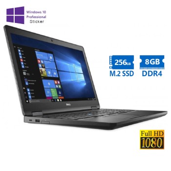 Dell (A-) Latitude 5580 i7-7600U/15.6``FHD/8GB DDR4/256GB M.2 SSD/No ODD/10P Grade A- Refurbished La