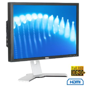 Used Monitor 2408WFPB TFT/Dell/24``/1920x1200/Wide/Silver/Black/D-SUB & DVI-D & HDMI & DP & USB HUB