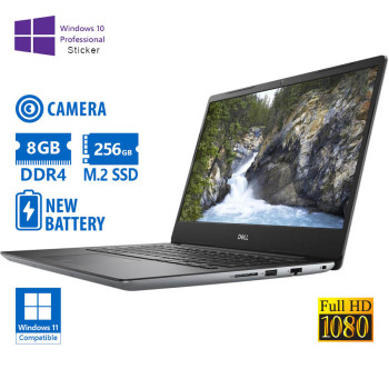 REFURBISHED Dell (A-) Vostro 5481 i5-8265U/14``FHD/8GB DDR4/256GB M.2 SSD/No ODD/Camera/New Battery/ Grade A- (No OS)