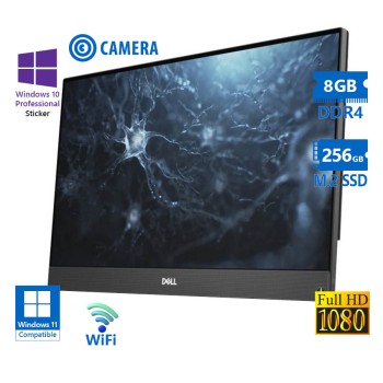 REFURBISHED Dell (A-) OptiPlex 7480 WiFi AIO w/Monitor 24”FHD i5-10500/8GB DDR4/256GB M.2 SSD/No Base/No ODD/Web (No OS)