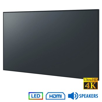 REFURBISHED Used Signage Display TH-65EQ1W LED/Panasonic/65\\"Ultra HD 4K/3840x2160/Black/w/Speakers/D-SUB & DVI-D Grade A