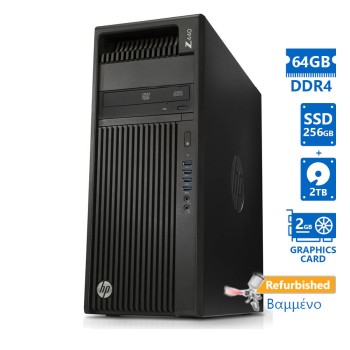 REFURBISHED HP Z440 Tower Xeon E5-1620v4(4-Cores)/64GB DDR4/256GB SSD & 2TB/Nvidia 2GB/DVD/Grade A+ Workstati (No OS)