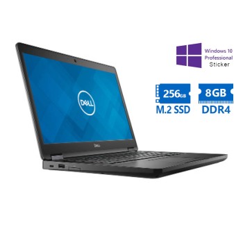 Dell (A-) Latitude 5480 i5-6300U/14\\"/8GB DDR4/256GB M.2 SSD/No ODD/10P Grade A- Refurbished Laptop
