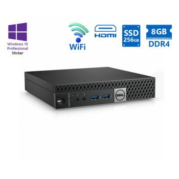 Dell Optiplex 7040 DM WiFi i5-6500T/8GB DDR4/256GB SSD/No ODD/10P Grade A Refurbished PC