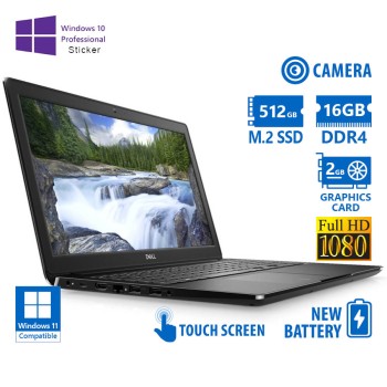 Dell Latitude 3500 i7-8565U/15.6\\"FHD Touchscreen/16GB DDR4/512GB M.2 SSD/No ODD/GeForce MX130 2GB/Ca