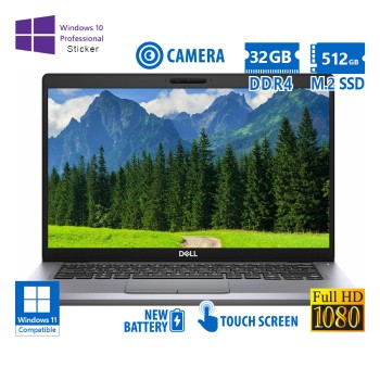 Dell Latitude 5411 i7-10850H/14\\"FHD Touchscreen/32GB DDR4/512GB M.2 SSD/No ODD/Camera/New Battery/10