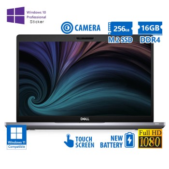 Dell (A-) Latitude 5510 i5-10310U/15.6\\"FHD Touchscreen/16GB DDR4/256GB M.2 SSD/No ODD/Camera/New Bat