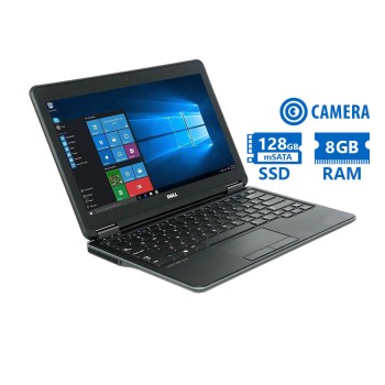 Dell (A-) Latitude E7250 i5-5300U/12.5\\"/8GB DDR3/128GB mSATA SSD/No ODD/Camera/8P Grade A- Refurbish