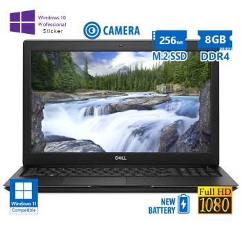 Dell (A-) Latitude 3500 i5-8265U/15.6\\"FHD/8GB DDR4/256GB M.2 SSD/No ODD/Camera/New Battery/10P Grade