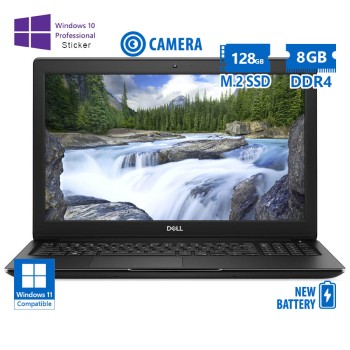 Dell (A-) Latitude 3500 i5-8265U/15.6\\"/8GB DDR4/128GB M.2 SSD/No ODD/Camera/New Battery/10P Grade A-