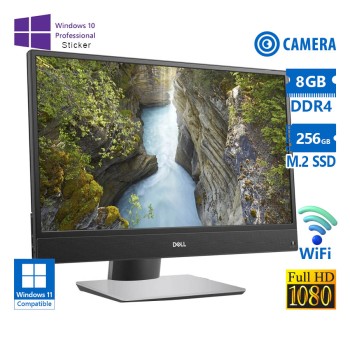 REFURBISHED Dell (A-) Optiplex 5270 AIO WiFi w/Monitor 21.5”FHD/i5-9500/8GB DDR4/256GB M.2 SSD/DVD/Webcam/ GRADE A (No OS)