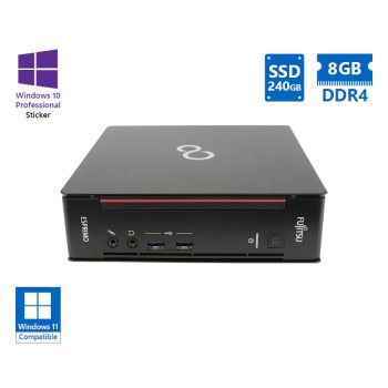 REFURBISHED Fujitsu Esprimo Q558 USFF i5-8400T/8GB DDR4/240GB SSD/No ODD/ Grade A Refurbished PC (No OS)