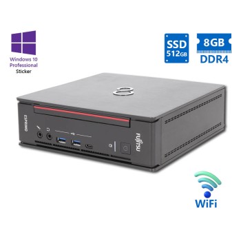 REFURBISHED Fujitsu Esprimo Q957 USFF WiFi i5-7500T/8GB DDR4/512GB SSD/DVD/ Grade A Refurbished PC (No OS)