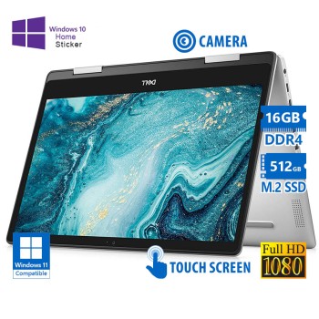 Dell Inspiron 5491 Hybrid (2 in 1) i7-10510U/14\\"FHD Touchscreen/16GB DDR4/512GB M.2 SSD/No ODD/Camer