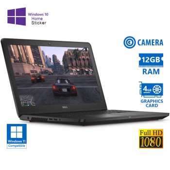 Dell (B) Inspiron 7559 i7-6700HQ/15.6\\"FHD/12GB DDR3/1TB/No ODD/GeForce GTX 960M (4GB)/Camera/10H Gra