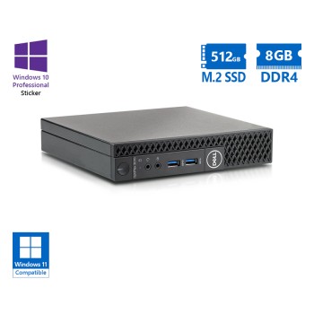 Dell Optiplex 3070 DM i5-9500T/8GB DDR4/512GB M.2 SSD/No ODD/10P Grade A Refurbished PC