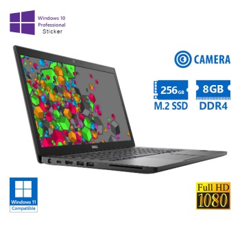 Dell Latitude 7490 i5-8350U/14"FHD/8GB DDR4/256GB M.2 SSD/No ODD/Camera/10P Grade A Refurbished Lapt